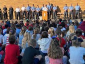SLIDESHOW: Stadium Drive Elementary School holds ceremony on 24th anniversary of 9/11 attacks