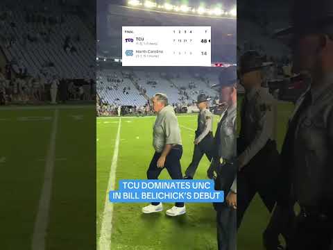 Belichick walks off after losing his UNC debut