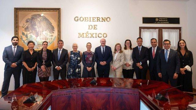 Sheinbaum se reúne con presidente del BID para impulsar el Plan México