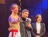 En calle Corrientes. Lionel Messi fue a ver Rocky, la obra de teatro de Nicolás Vázquez