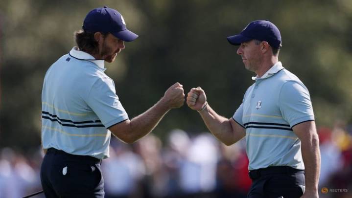 Europe's 'Fleetwood Mac' duet make sweet music again at Ryder Cup