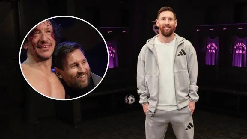 Lionel Messi hizo una aparición sorpresa en la obra teatral 'Rocky' para cumplir una promesa a su amigo