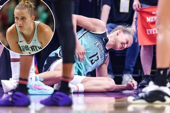 Leonie Fiebich played Liberty Game 3 loss with broken rib