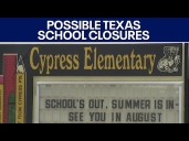 Several Texas school districts discuss campus closures