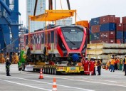 Así fue el desembarque del primer tren del Metro de Bogotá en Cartagena: la capital fue felicitada por sistemas de transporte de otros países