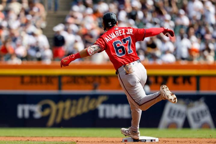 Nacho Alvarez Jr. hits first 2 career homers, drives in tying run in Braves' win over Tigers