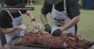 FIU hosts first Annual Pig Roast Competition as part of tailgate celebrations