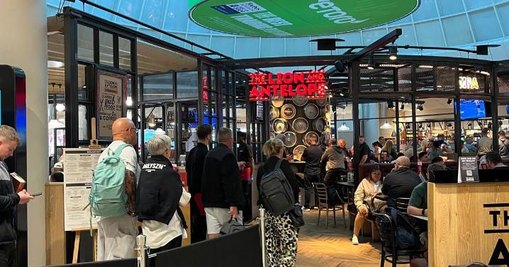 There's always a queue for it at Manchester Airport, now we know why