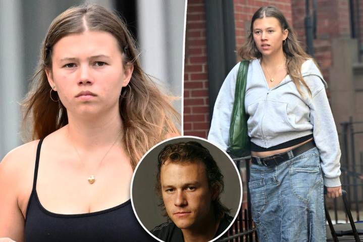 Heath Ledger's look-alike daughter Matilda, 19, spotted on New York City outing
