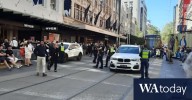 Bourke Street Mall police chase ends in multiple arrests; woman taken to hospital after chase through Melbourne