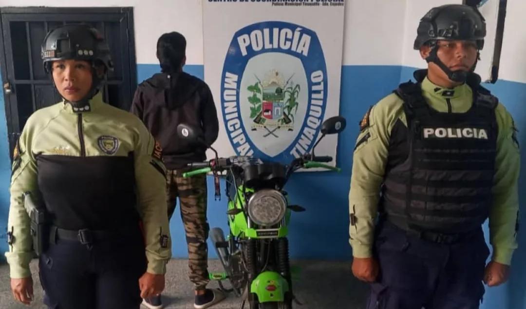 Detenido motorizado que circulaba con exceso de pasajeros en Tinaquillo
