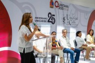 Reconoce Mara Lezama los 25 años de la Universidad del Caribe como institución de excelencia académica