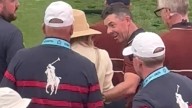 Rory McIlroy's wife Erica 'hit by drink' thrown by fan at toxic Ryder Cup that saw Europe in X