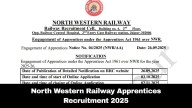 North Western Railway Apprentices Recruitment 2025: Notification For 2,162 Posts Out; Application Window Opens On October 3