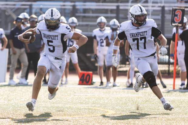 St. Mary’s overwhelms Swampscott, 28-0, to open the season