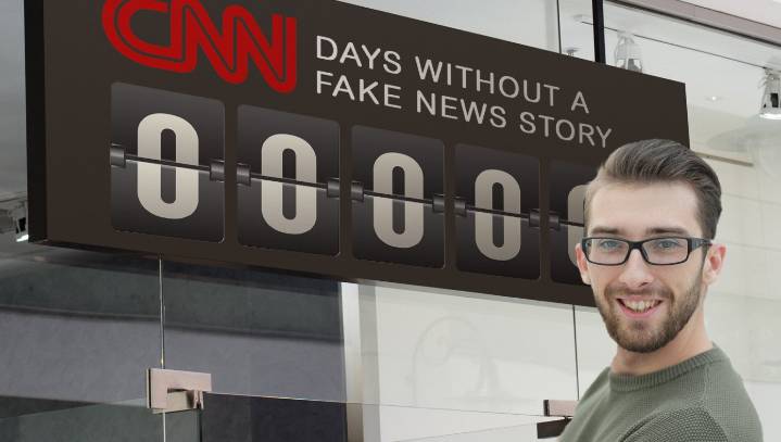 CNN Intern Dutifully Resets 'Days Without A Fake News Story' Counter Every Morning