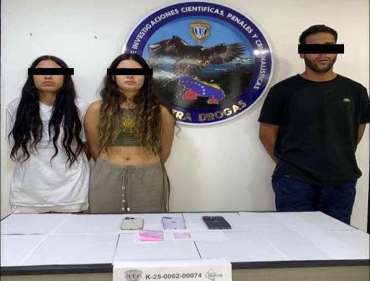 Detienen tres jóvenes por microtráfico en Caracas