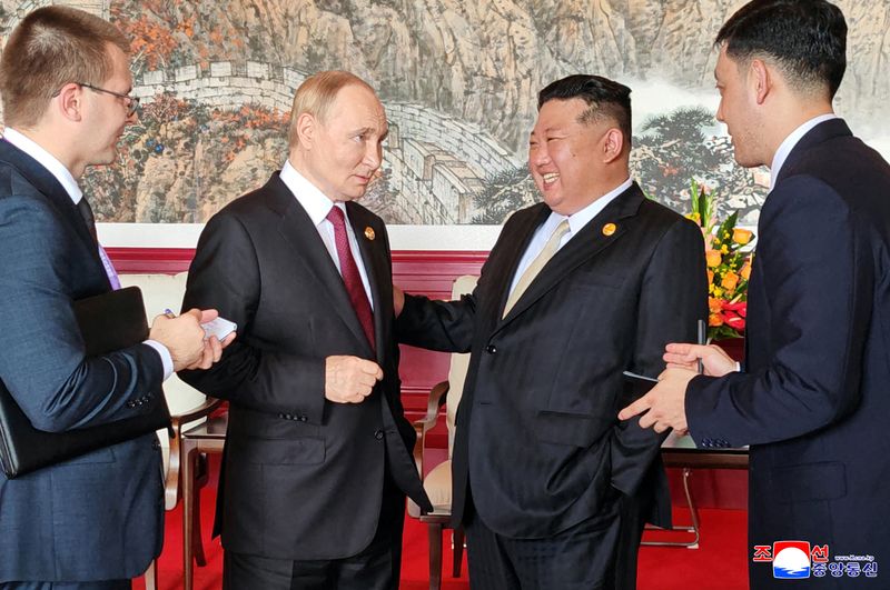 North Korea's Kim vows full support for Russia, discusses partnership with Putin