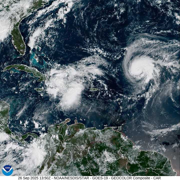 Hurricane Humberto and Potential Tropical Storm Imelda Complicate Forecasts