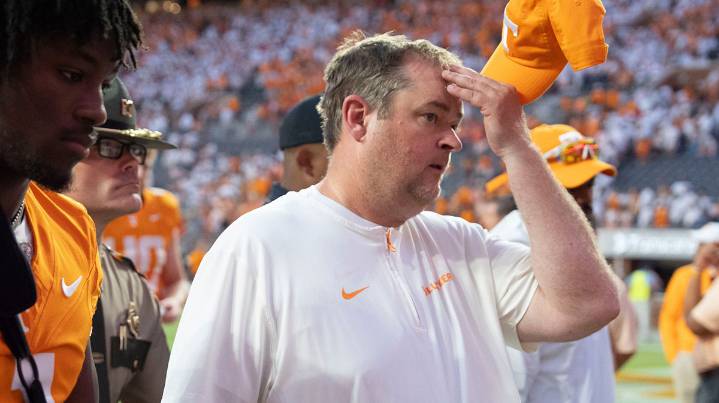 Tennessee fans direct anger at Josh Heupel after stinging loss to Georgia