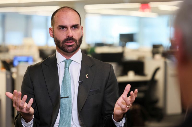 Brazil lawmaker Eduardo Bolsonaro charged with coercion