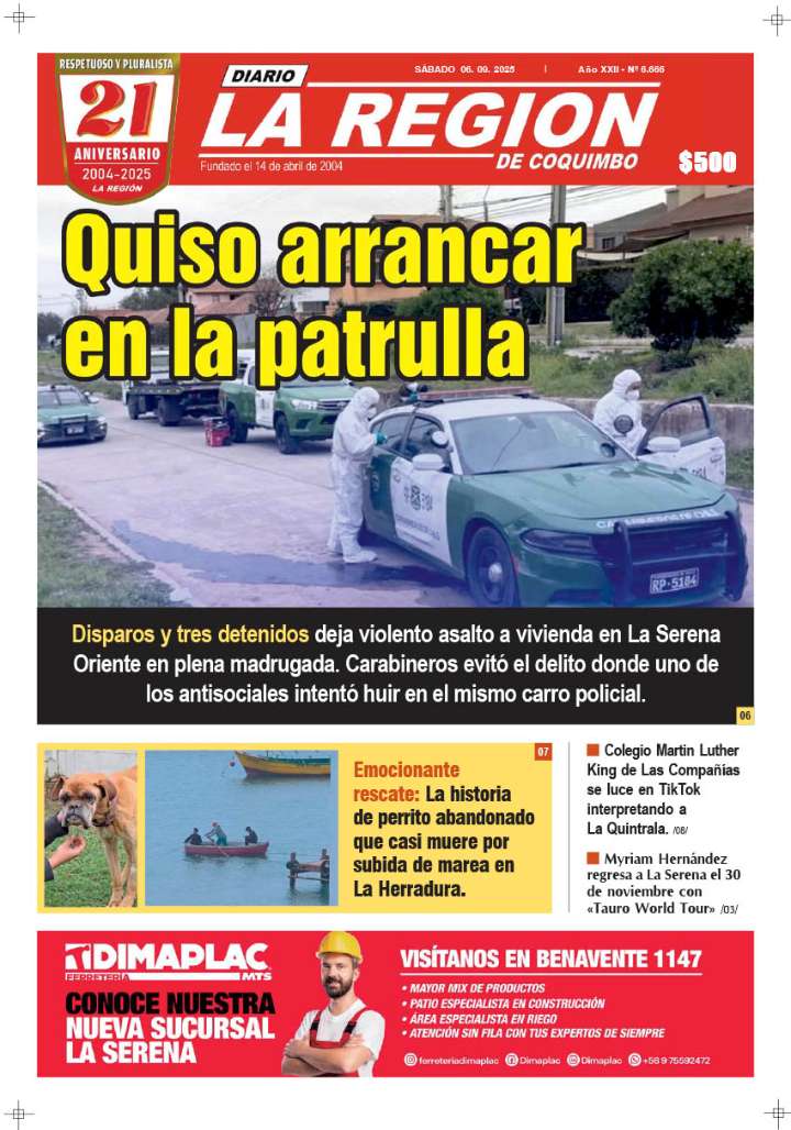 Edición Sábado 06 de Septiembre, 2025