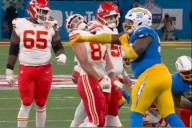 Swifties Unleash Outrage Against Chargers Star for Punching Travis Kelce in Sao Paolo Game