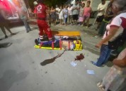 Atropellado por veloz motocicleta