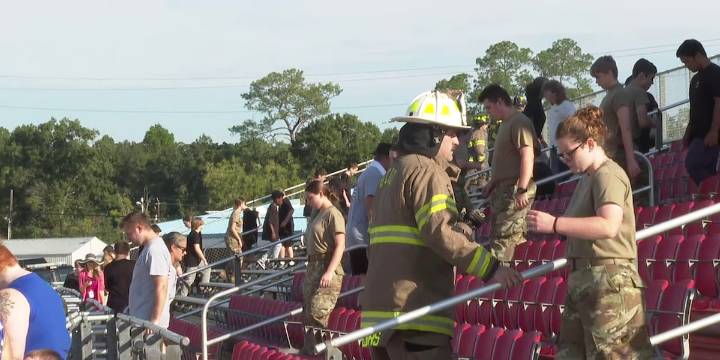 North Central Florida residents climb stairs in honor of first responders on 9/11