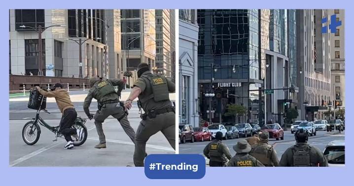 Viral Video: ICE agents fail to detain Chicago food delivery worker