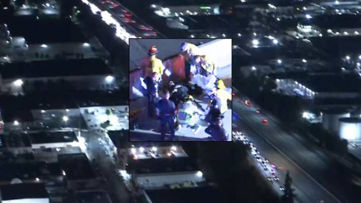 Crash involving motorcycle officer shuts down northbound 405 Freeway