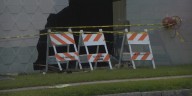 Car crash causes severe property damage early Monday morning