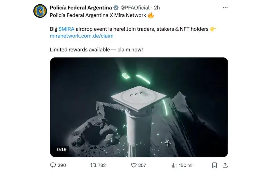 Ataque informático: investigan posteos de la Policía Federal que promocionan la venta de criptomonedas