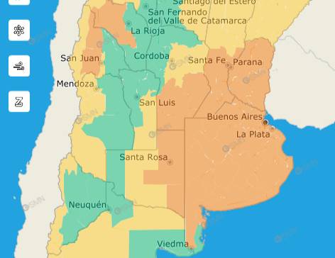 El SMN emitió alerta amarilla por tormentas para gran parte de La Pampa
