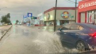 Se inundan calles de la ciudad por lluvias