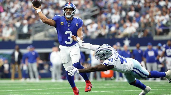 Giants’ Russell Wilson shuts up Jaxson Dart questions for a week with magic vs. Cowboys