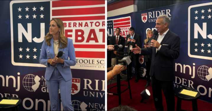 Ciattarelli, Sherrill Clash in Raucous NJ Governor Debate