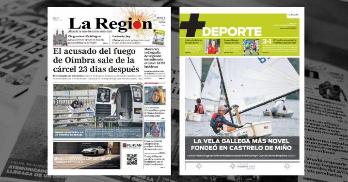 La portada de La Región de este martes, 9 de septiembre