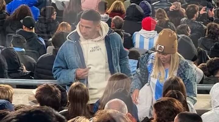 Wanda Nara fue al partido de la Selección Argentina con Martín Migueles, su supuesto nuevo novio