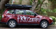 Foolish way two anti-Semitic vandals fled their crime