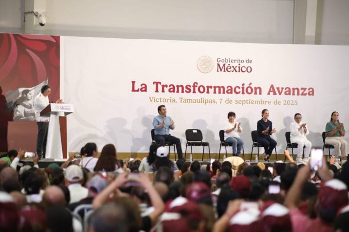 Reitera presidenta todo su apoyo para consolidar la transformación en Tamaulipas