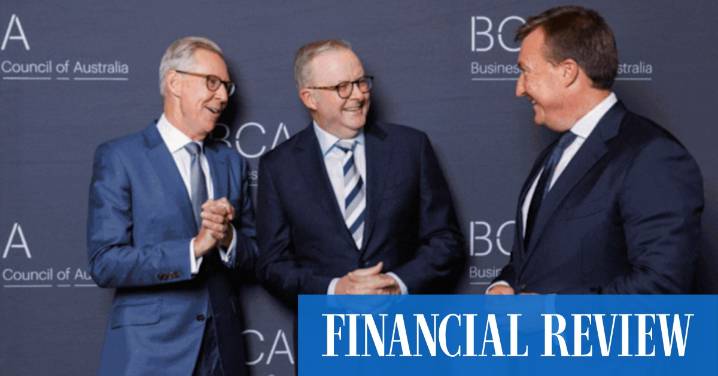 Business Council of Australia annual dinner 2025