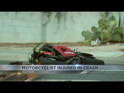 Motorcyclist injured in crash on the eastside of Tucson