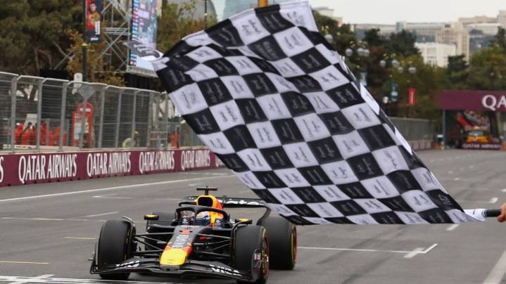 Max Verstappen wins F1's Azerbaijan GP after Oscar Piastri crashes on lap 1