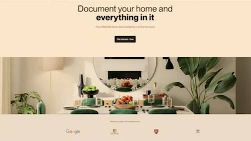 Artificial intelligence driven inventory tool Bevelmade serves as solution for California wildfire victims to document belongings