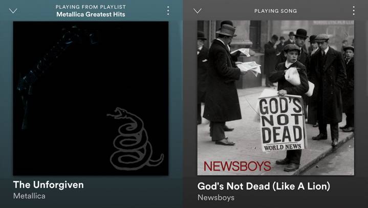 At Last: Spotify Will Now Automatically Switch Your Music From Secular To Christian As Soon As You Pull Into The Church Parking Lot