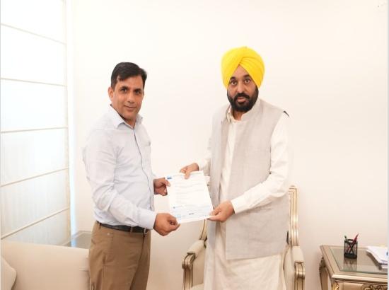 Aarti Steel contributes Rs 20 lakh to ‘Mission Chardi Kala’ flood relief; CM Mann thanks donor [ FULL VIEW ]