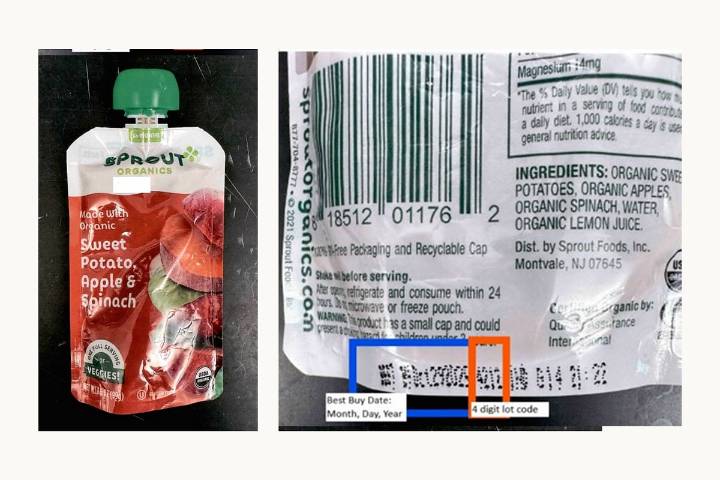 Sprout Organics Widens Recall of Baby Food Pouches for Possible Lead