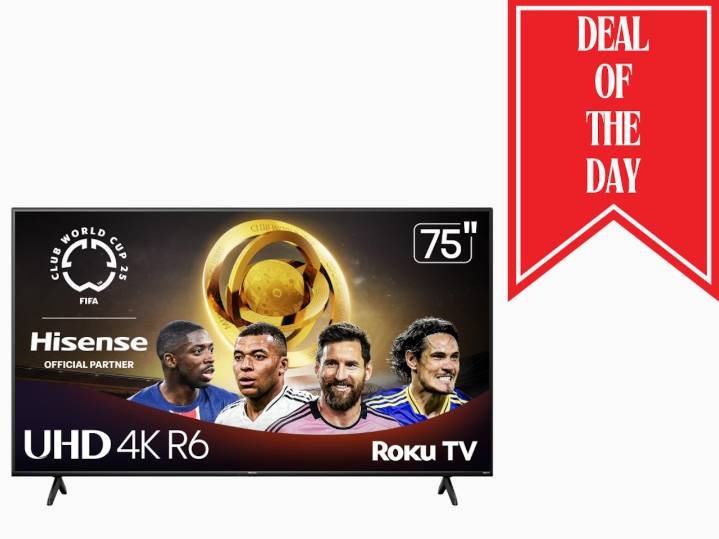 Hisense 75" 4K Roku TV drops to $448 at Walmart, saving shoppers $250