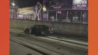 Car crashes into entrance of NFTA Metro Rail